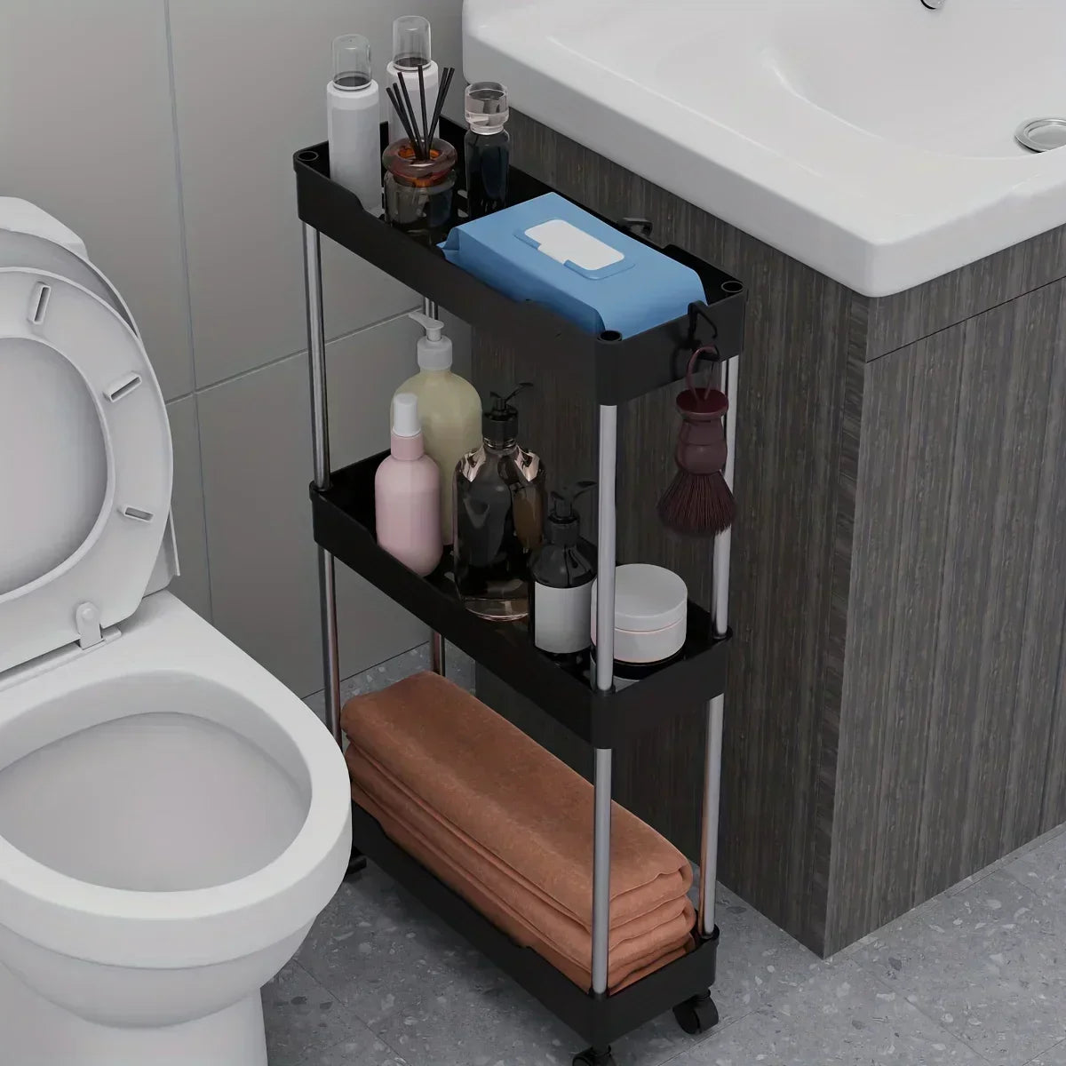 Badkamer en Keuken Opbergrek met Strak Design