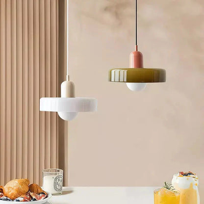 Kleurrijke Hanglamp Modern Glazen Design voor Woonkamer