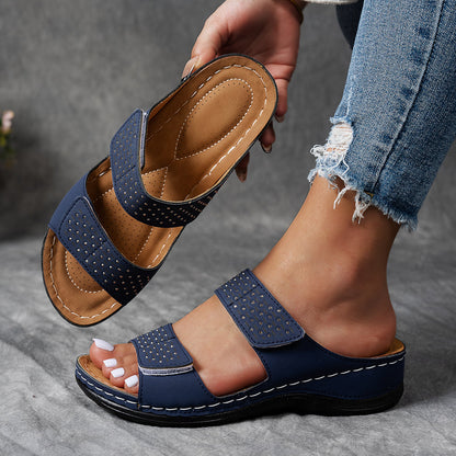 Variant image for Bellevista™ – Dames Sandalen met Strass en Comfortabele Plateau Zool-15