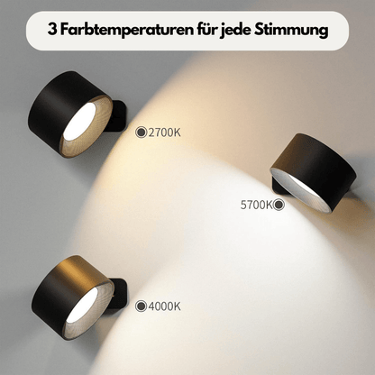 Draadloze Wandlamp Verstelbaar LED met Oplaadbaar USB