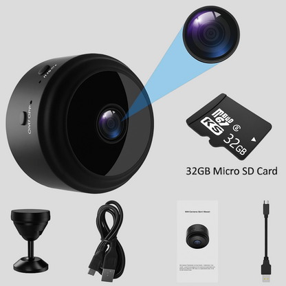 Wifi Beveiligingscamera Mini met Nachtzicht en Draadloze Bewaking