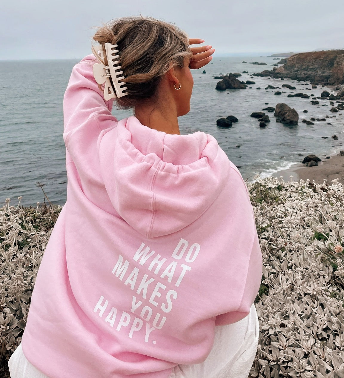 Dames Hoodie Zachte Katoenmix met Letterprint