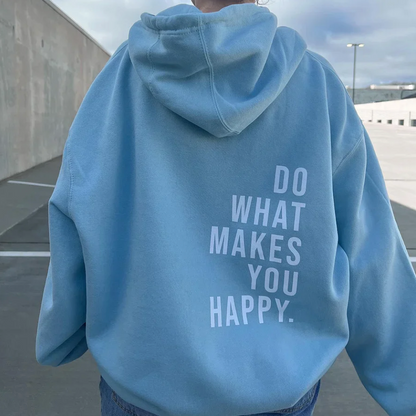 Dames Hoodie Zachte Katoenmix met Letterprint