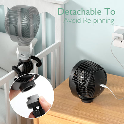 USB Reizen Handventilator Oplaadbaar Klein en Licht