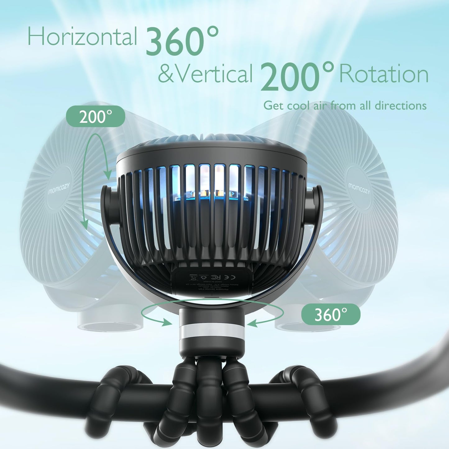 USB Reizen Handventilator Oplaadbaar Klein en Licht