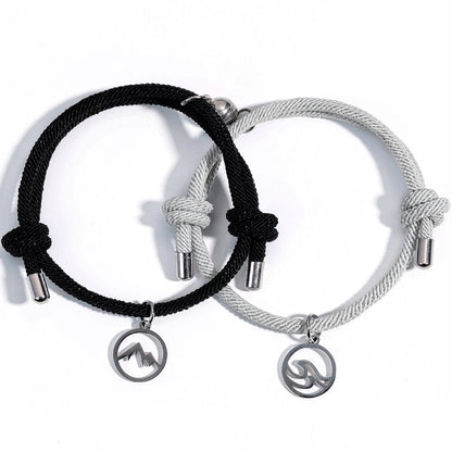 Magnetische Armband voor Koppels met Speciale Connectie Functie - Velinix