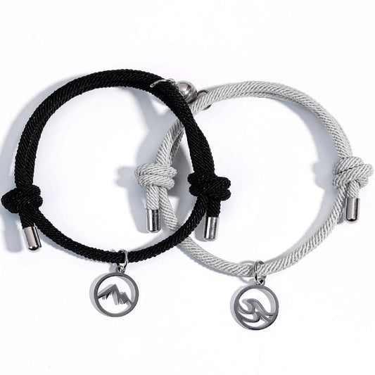 Magnetische Armband voor Koppels met Speciale Connectie Functie - Velinix