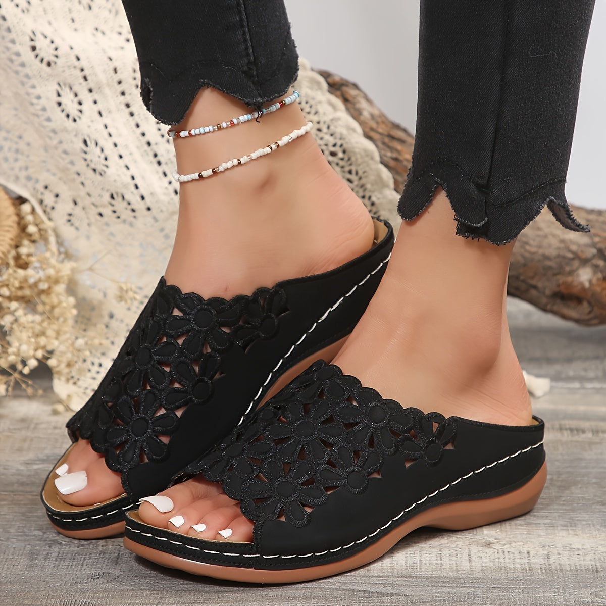 BloomEase™ – Dames Sandalen met Comfort en Stijlvol Bloemenpatroon-2