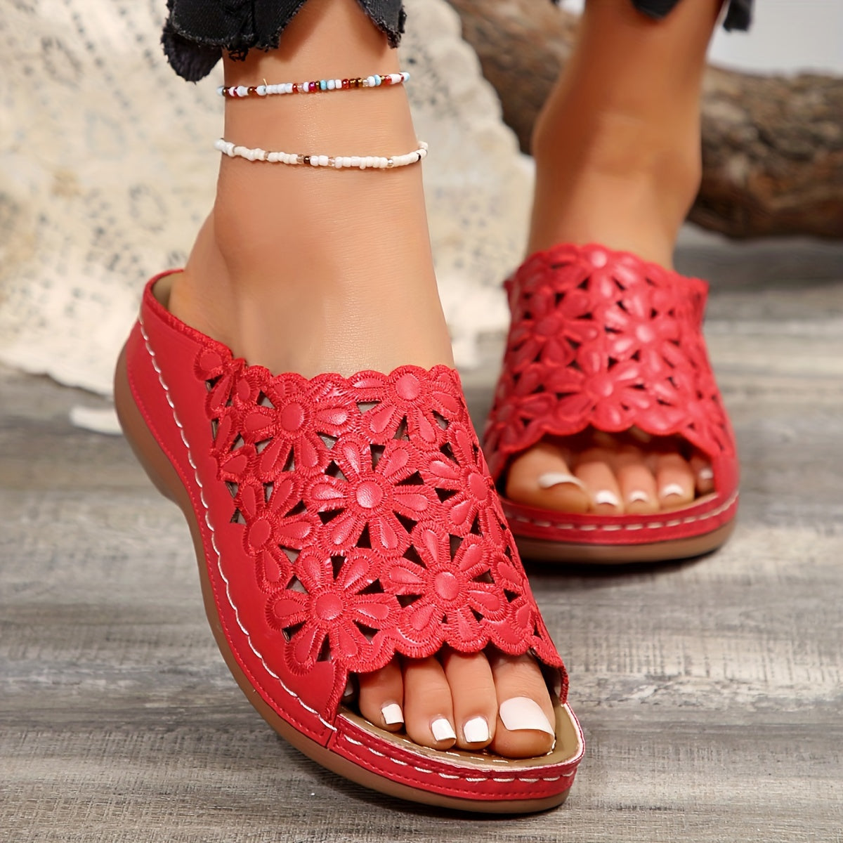 Variant image for BloomEase™ – Dames Sandalen met Comfort en Stijlvol Bloemenpatroon-8