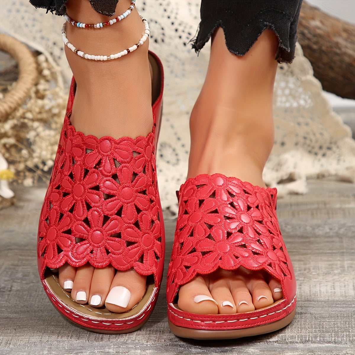 BloomEase™ – Dames Sandalen met Comfort en Stijlvol Bloemenpatroon-4