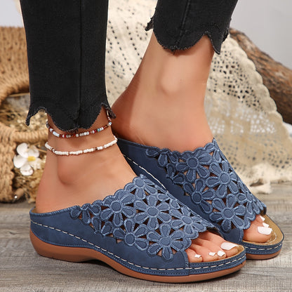 Variant image for BloomEase™ – Dames Sandalen met Comfort en Stijlvol Bloemenpatroon-15