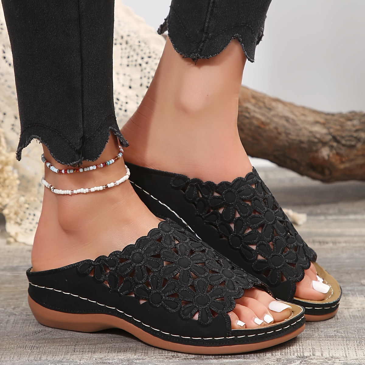 Variant image for BloomEase™ – Dames Sandalen met Comfort en Stijlvol Bloemenpatroon-1