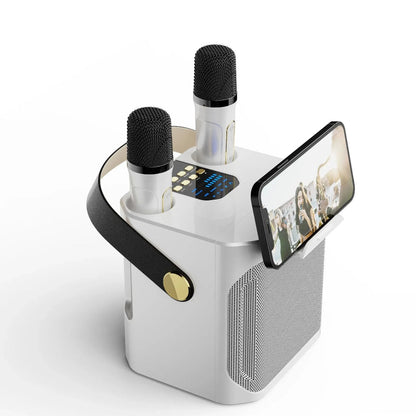 Draagbare Bluetooth Luidspreker met Karaoke en 360 Gradens Geluid - Velinix