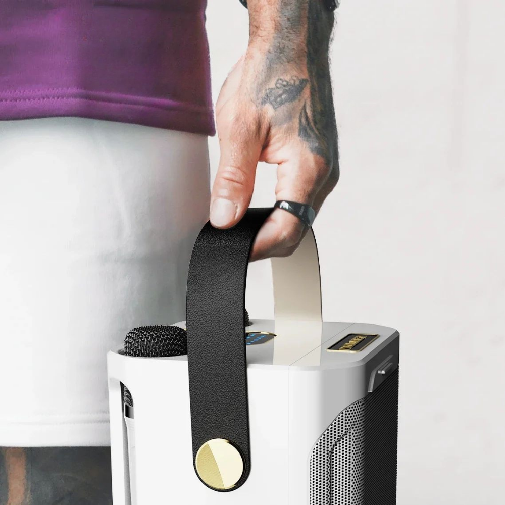 Draagbare Bluetooth Luidspreker met Karaoke en 360 Gradens Geluid