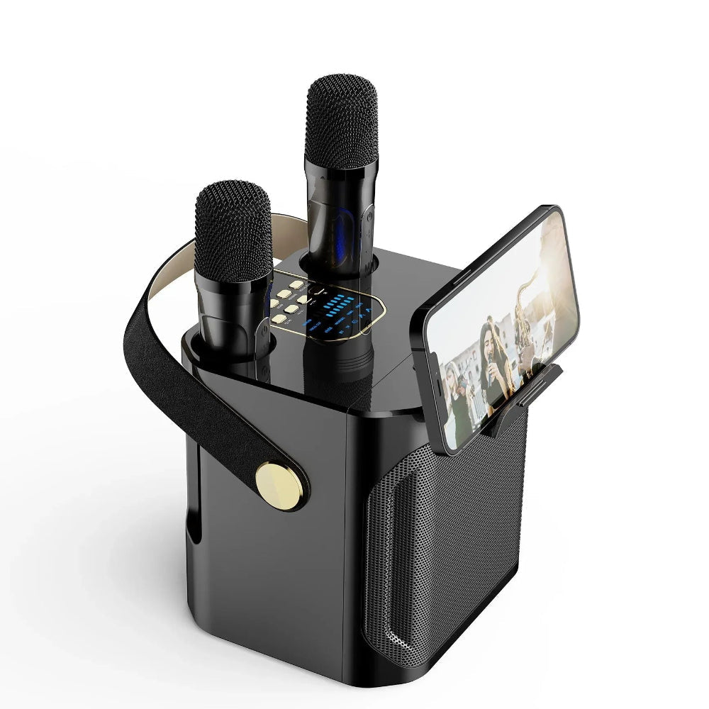 Draagbare Bluetooth Luidspreker met Karaoke en 360 Gradens Geluid