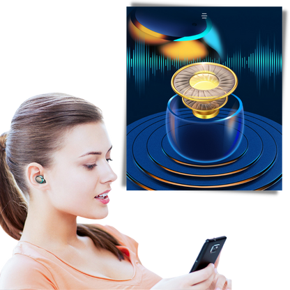 Bluetooth Oordopjes Draadloos met Oplaadbare Hoesje