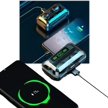 Bluetooth Oordopjes Draadloos met Oplaadbare Hoesje
