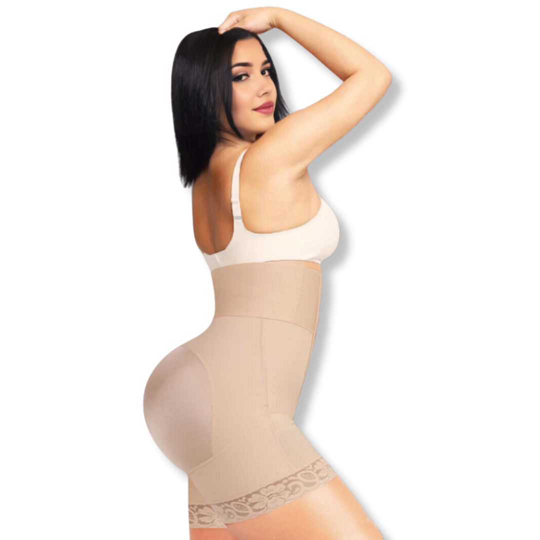 Dames Shapewear Shorts met Ritssluiting voor Slanke Benen