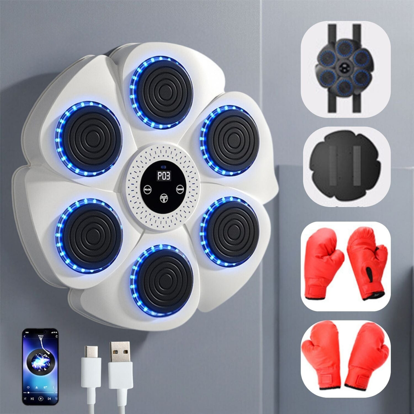 Bokstrainer met Bluetooth en Interactieve Training