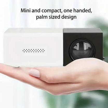 Compacte LED Mini Projector met Luidsprekers, Draagbaar voor Thuis en Op Reis