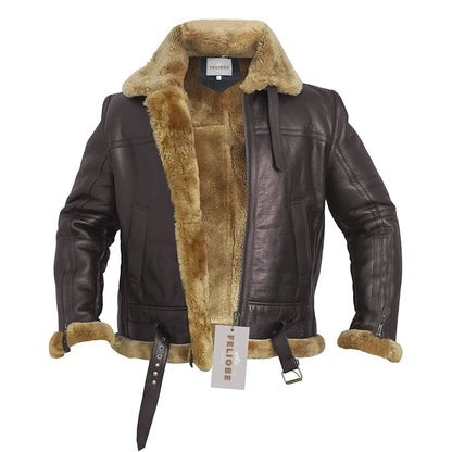 Luxe Leren Pilotenjack Warm en Stijlvol - Velinix