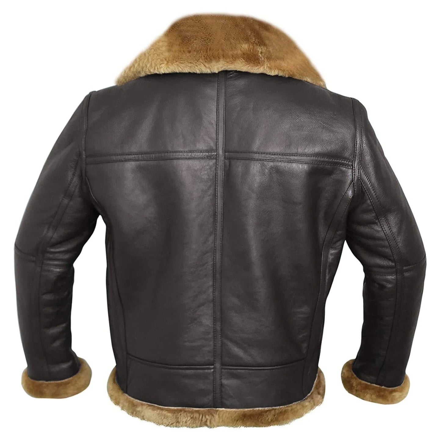Luxe Leren Pilotenjack Warm en Stijlvol