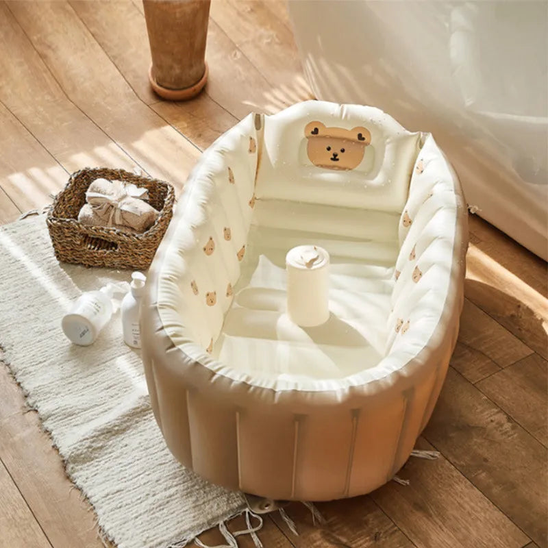 BubbleNest Opblaasbaar Babybadje – Lichtgewicht BPA-vrij bad voor reizen & klein wonen 1