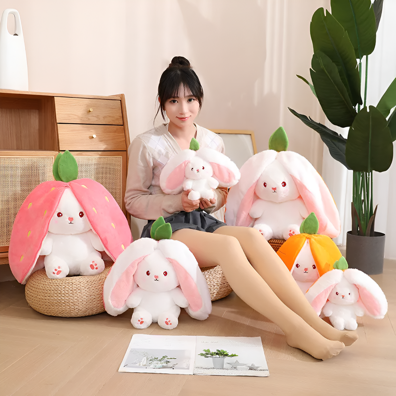 Pluche Konijn Speelgoed Knuffel Soft en Schattig - Velinix