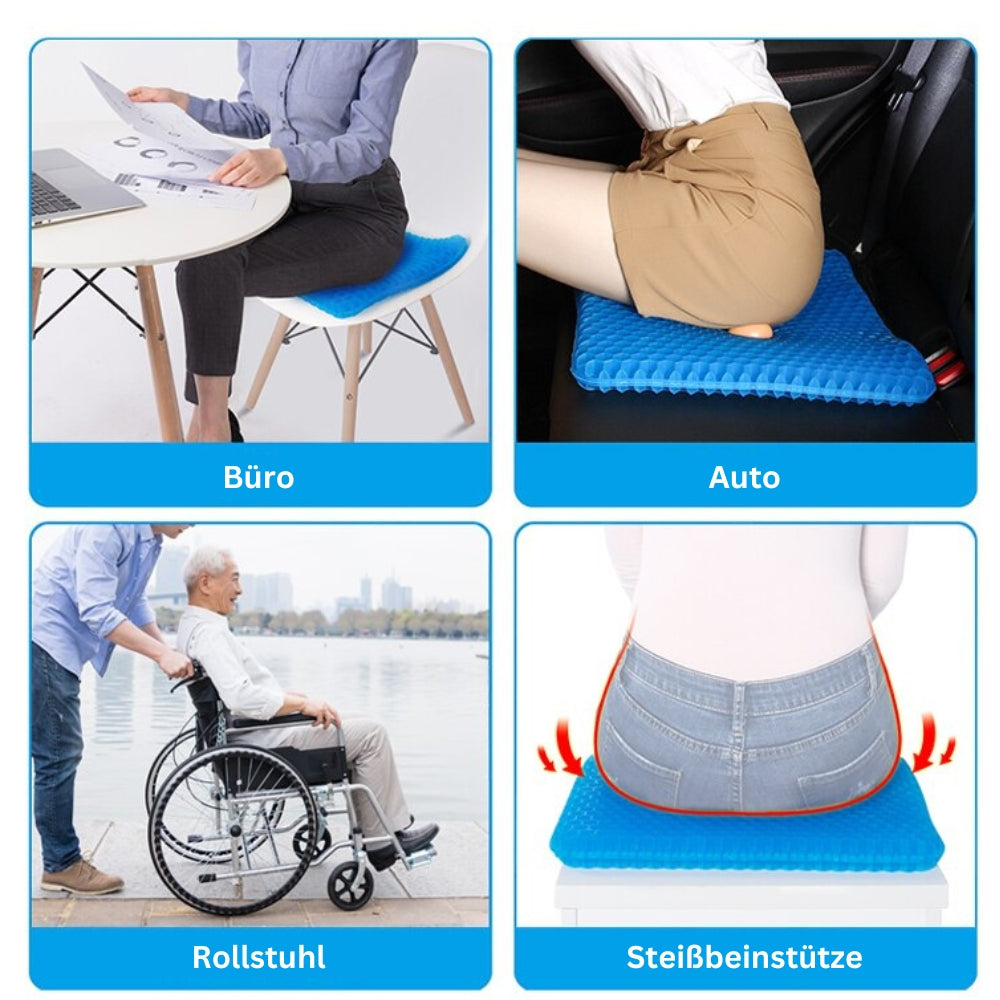 Ergonomisch Zitkussen Gel voor Rugondersteuning