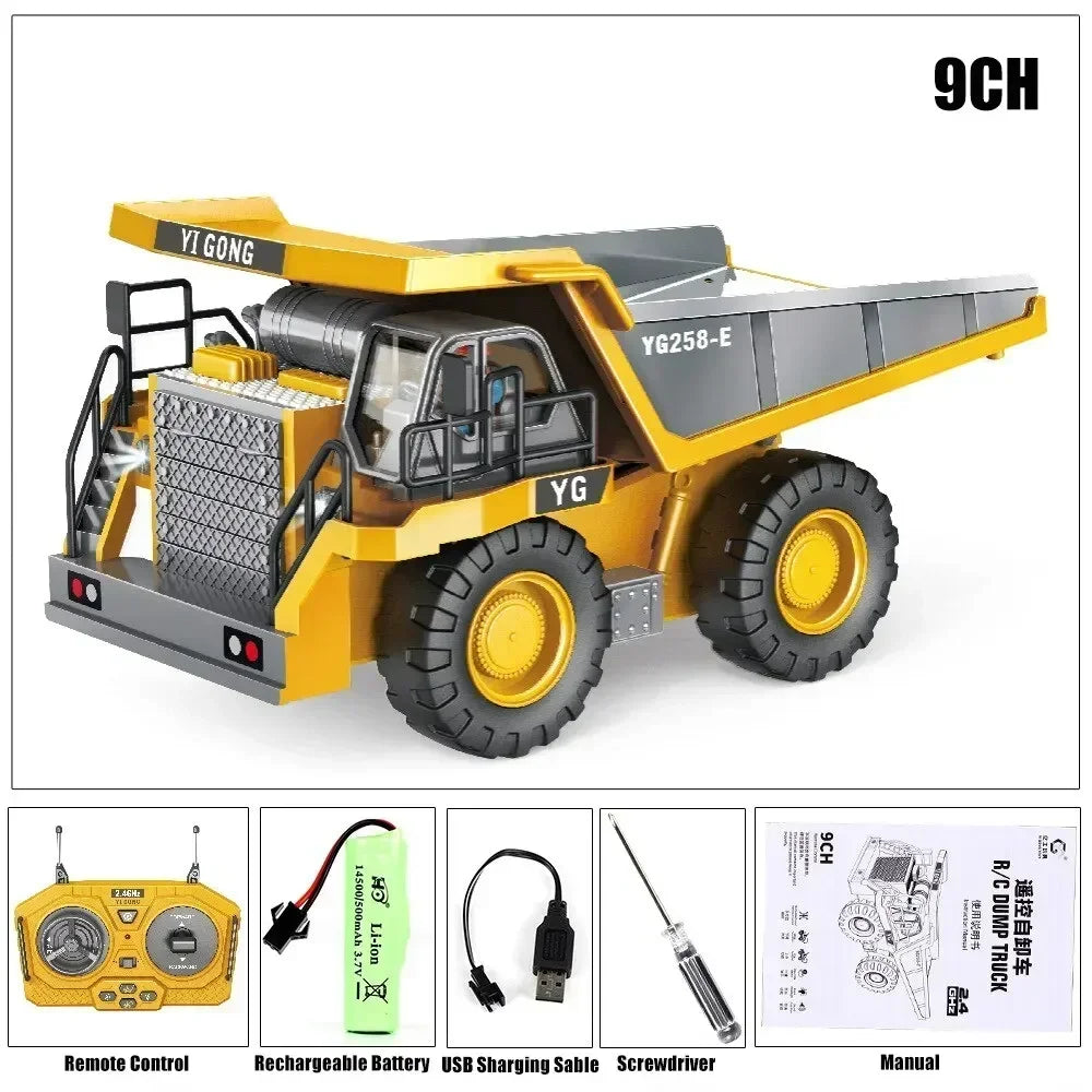 BuildMaster RC Kiepwagen – Realistisch Ontwerp met 2.4G Besturing & Sterke Constructie 0
