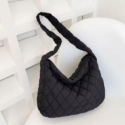 Grote Puffer Tote Schoudertas Gepolsterd Crossbody Model