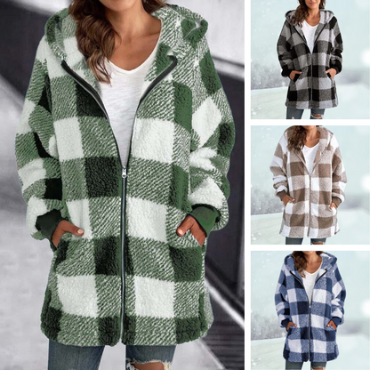 Dame Winterjas met Capuchon Warm en Waterdicht