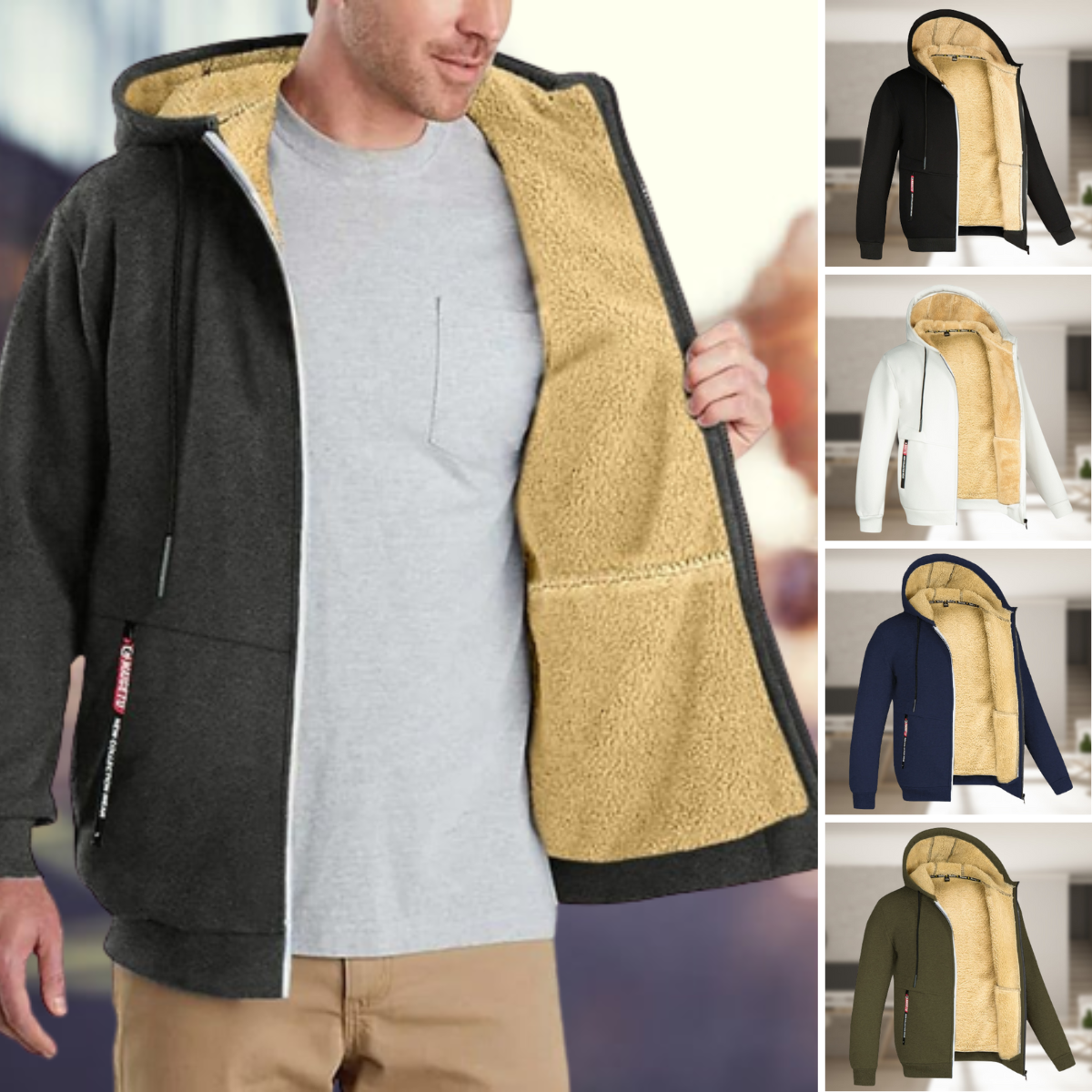 Heren Vest met Capuchon Casual Stijl