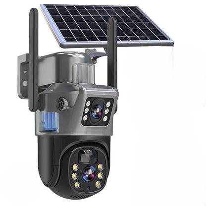 Draadloze 4K Beveiligingscamera Op Zonne-energie met Bewegingsdetectie - Velinix