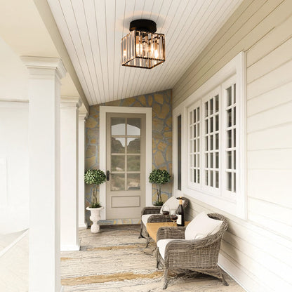 Zwart Plafondlamp Modern LED Flush Design