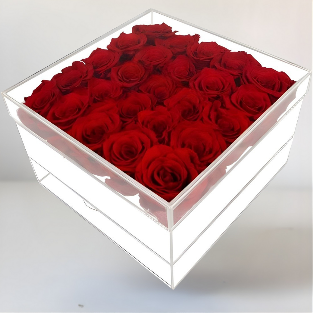 Rozen Hart Decoratie Acryl Langhoudend Romantisch Cadeau - Velinix