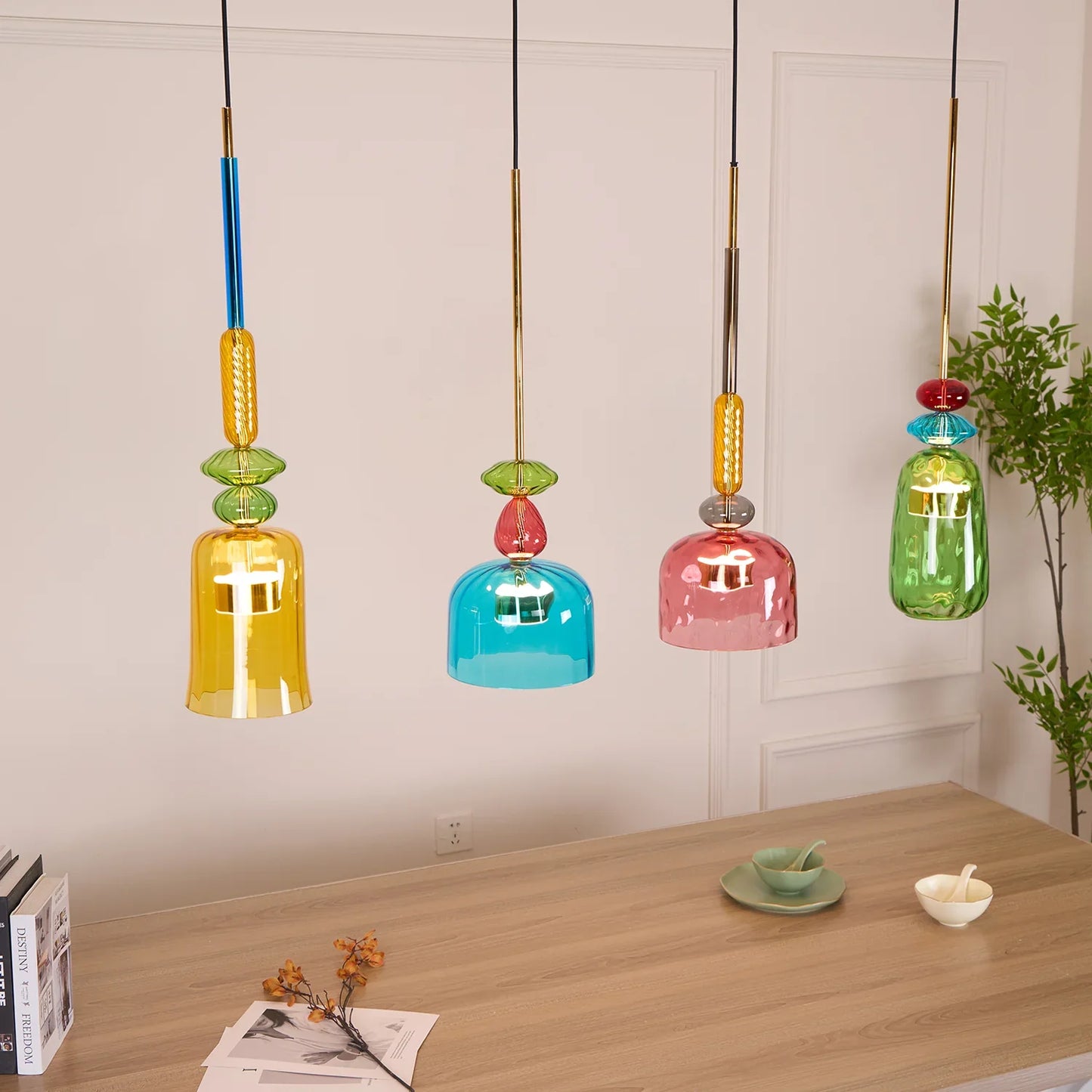 Glazen Hanglamp Scandinavisch Design Modern