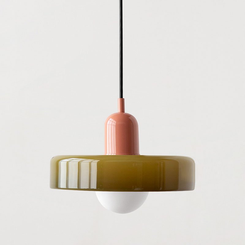 Kleurrijke Hanglamp Modern Glazen Design voor Woonkamer