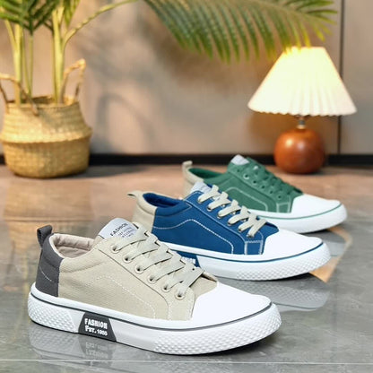 CanvasPro™ – Comfortabele Lage Canvas Sneakers voor Heren