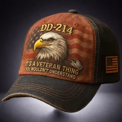 Veteran Militaire Cap Geborduurd Katoen Stijl