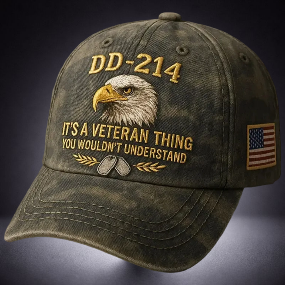 Veteran Militaire Cap Geborduurd Katoen Stijl - Velinix