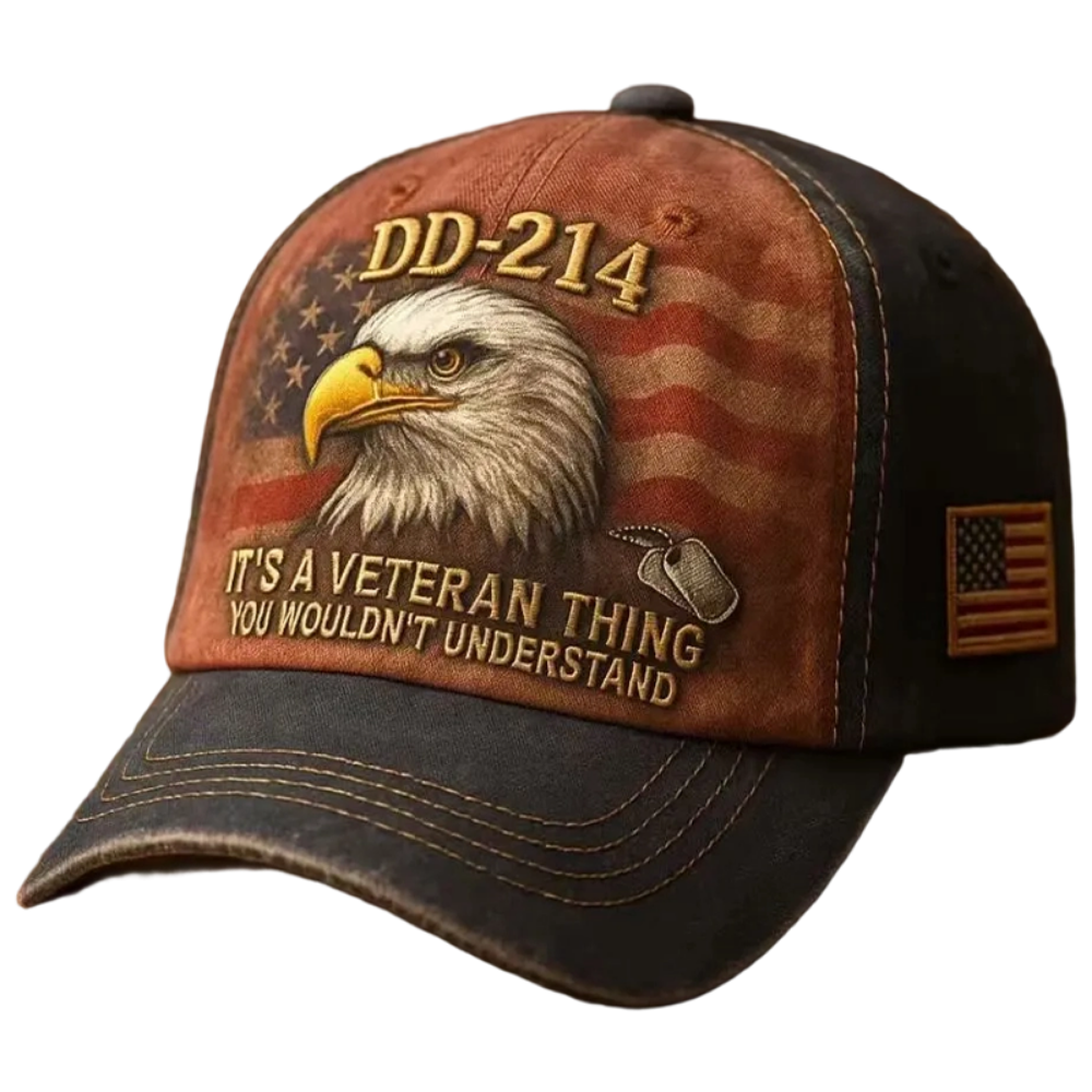 Veteran Militaire Cap Geborduurd Katoen Stijl