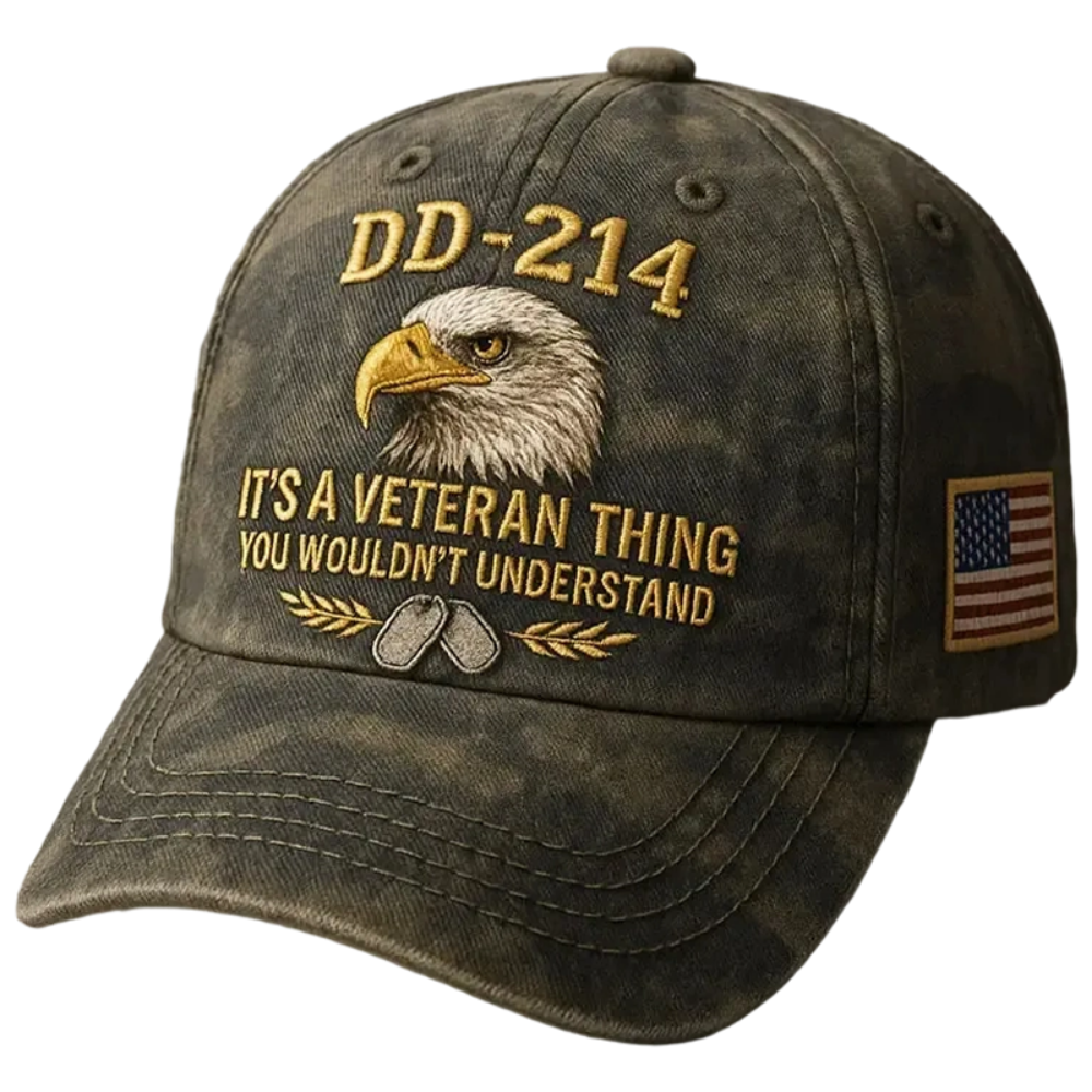 Veteran Militaire Cap Geborduurd Katoen Stijl