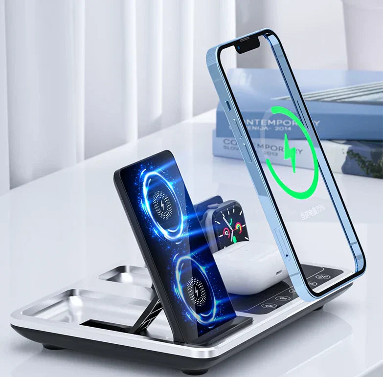 Draadloos Oplaadstation 4-in-1 voor iPhone, Apple Watch en AirPods Snell