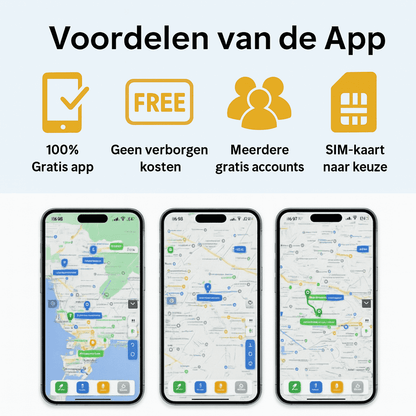 CareTrack™ – GPS Tracker Personen Zonder Abonnement met Real‑Time Positie & Zonealarm