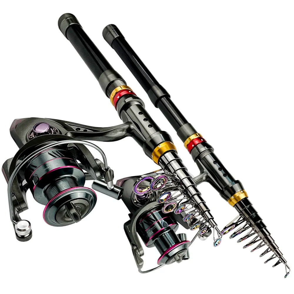 CastMaster Telescopische Vissershengel – Carbon 3.6m met Reel 2