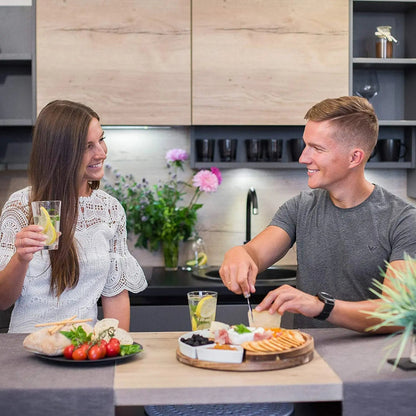 Houten Kaasplank met Messen en Schalen voor Charcuterie