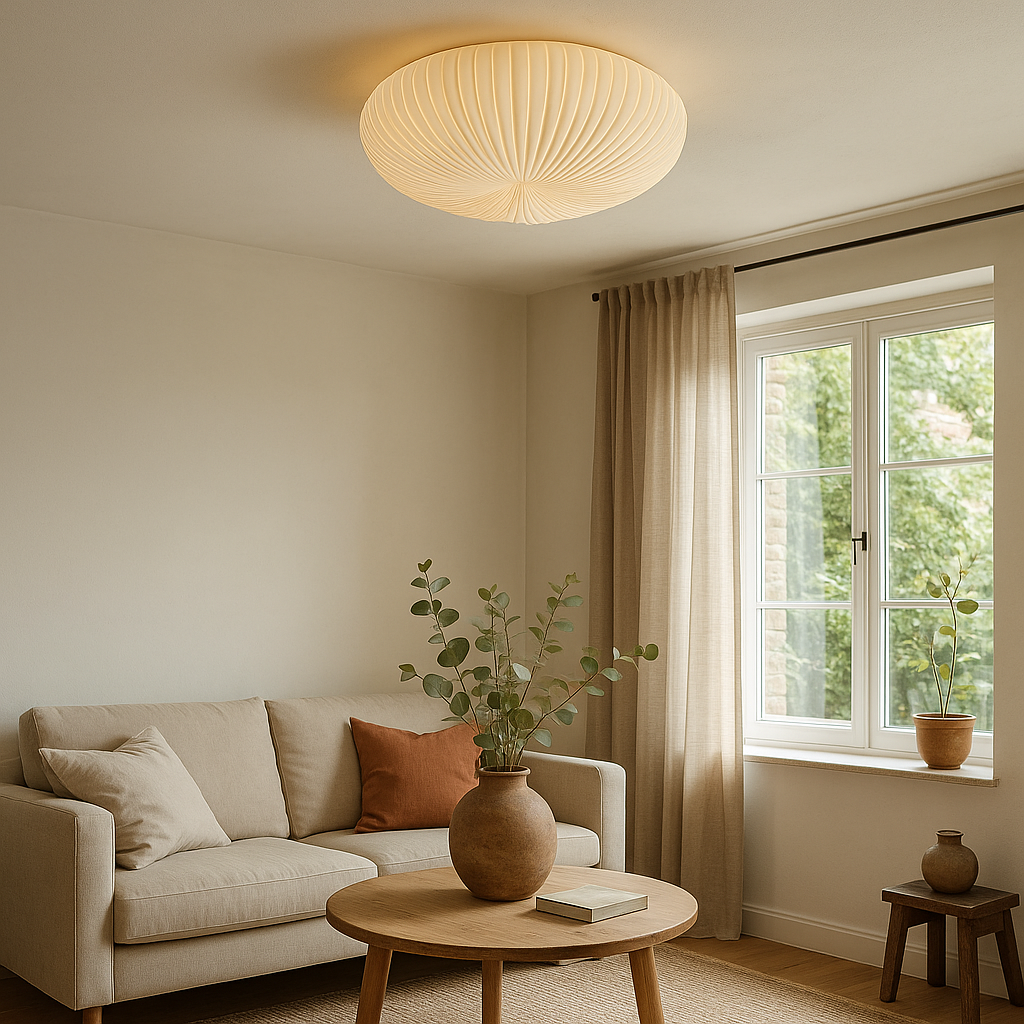 LED Plafondlamp Modern Plissé Design Acryl Metaal