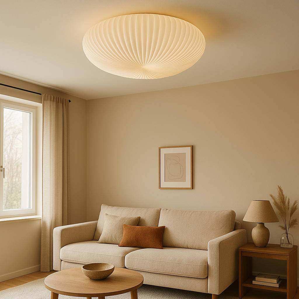 LED Plafondlamp Modern Plissé Design Acryl Metaal - Velinix