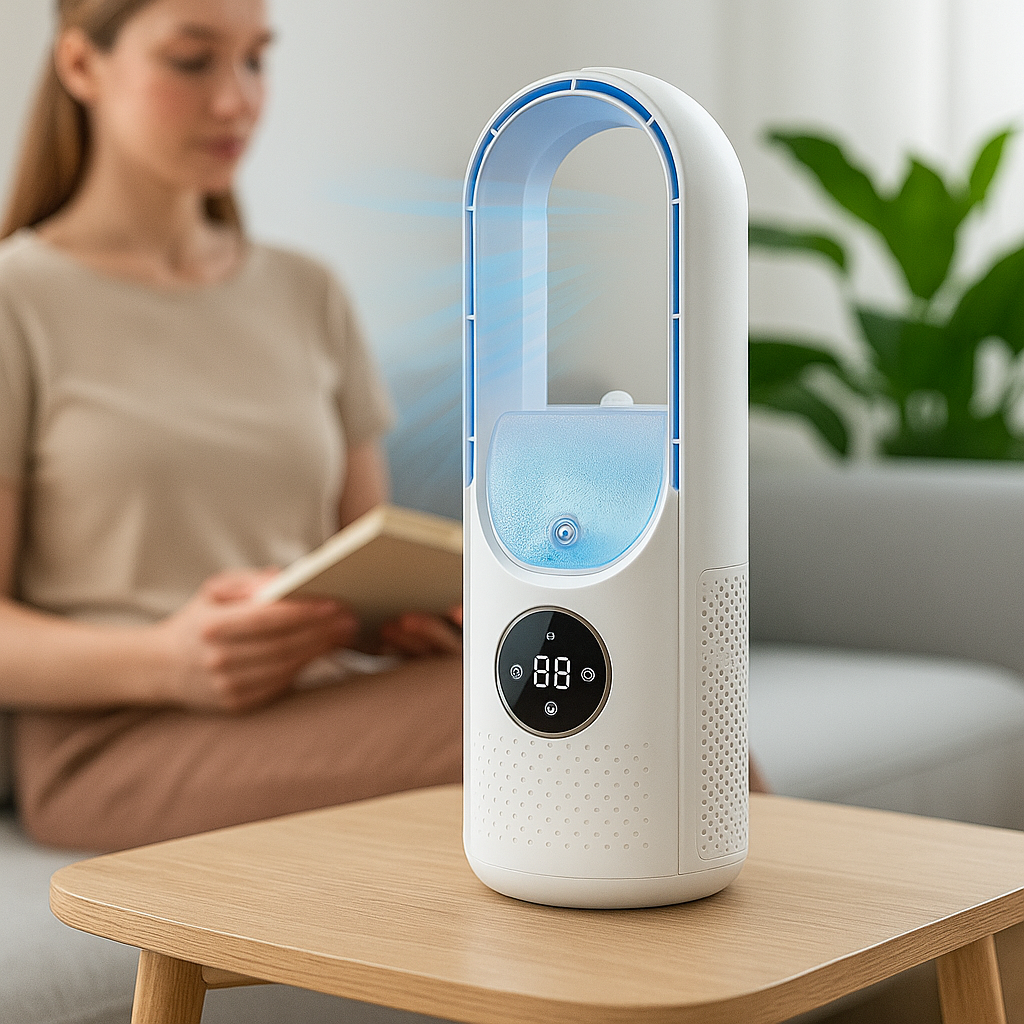 Compacte Luchtkoeler Stil en Draagbaar met USB en Timer